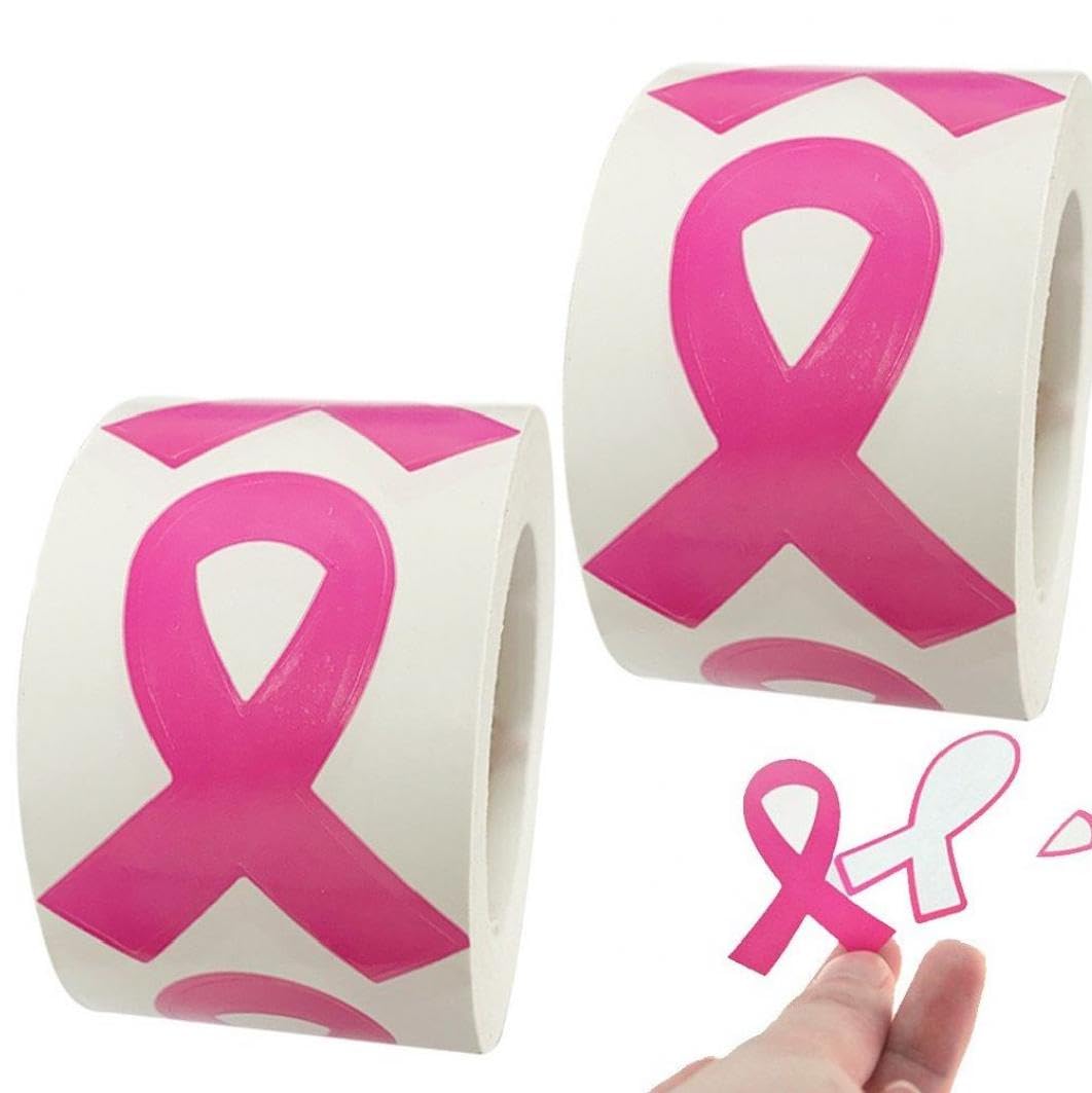 Amazon.co.jp: ピンクリボン ステッカー 乳がん啓発リボン シール 粘着