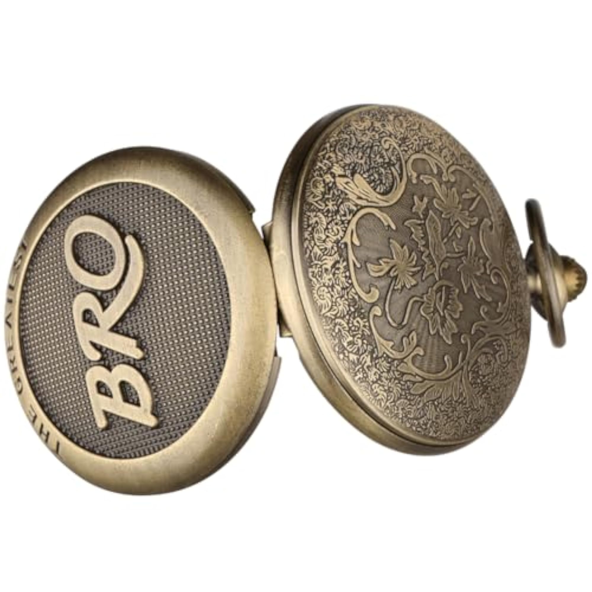Classic Engraved Pocket Watch, 'To The Greatest Bro' Gift