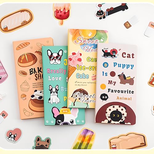 440 Niedliche Haftnotizen Set - Just Really Love Bulldog & Puppy Selbstklebende Haftnotizen Index-Tabs Multifunktions Haftnotizen Set - Geeignet für Büro, Schule, Zuhause