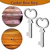 Rsoise Cedar Box Key, Replacement for Lane Mini Keepsake Boxes, Key Lock, Metal, 2PC #3