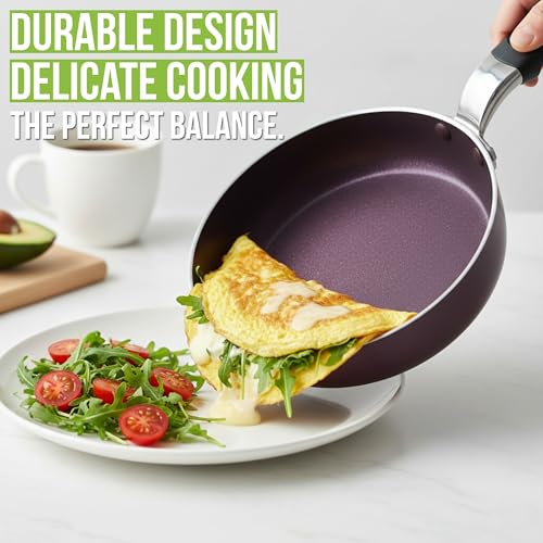 TECHEF TCMP14 petite poêle violet fini les aliments qui collent - 3