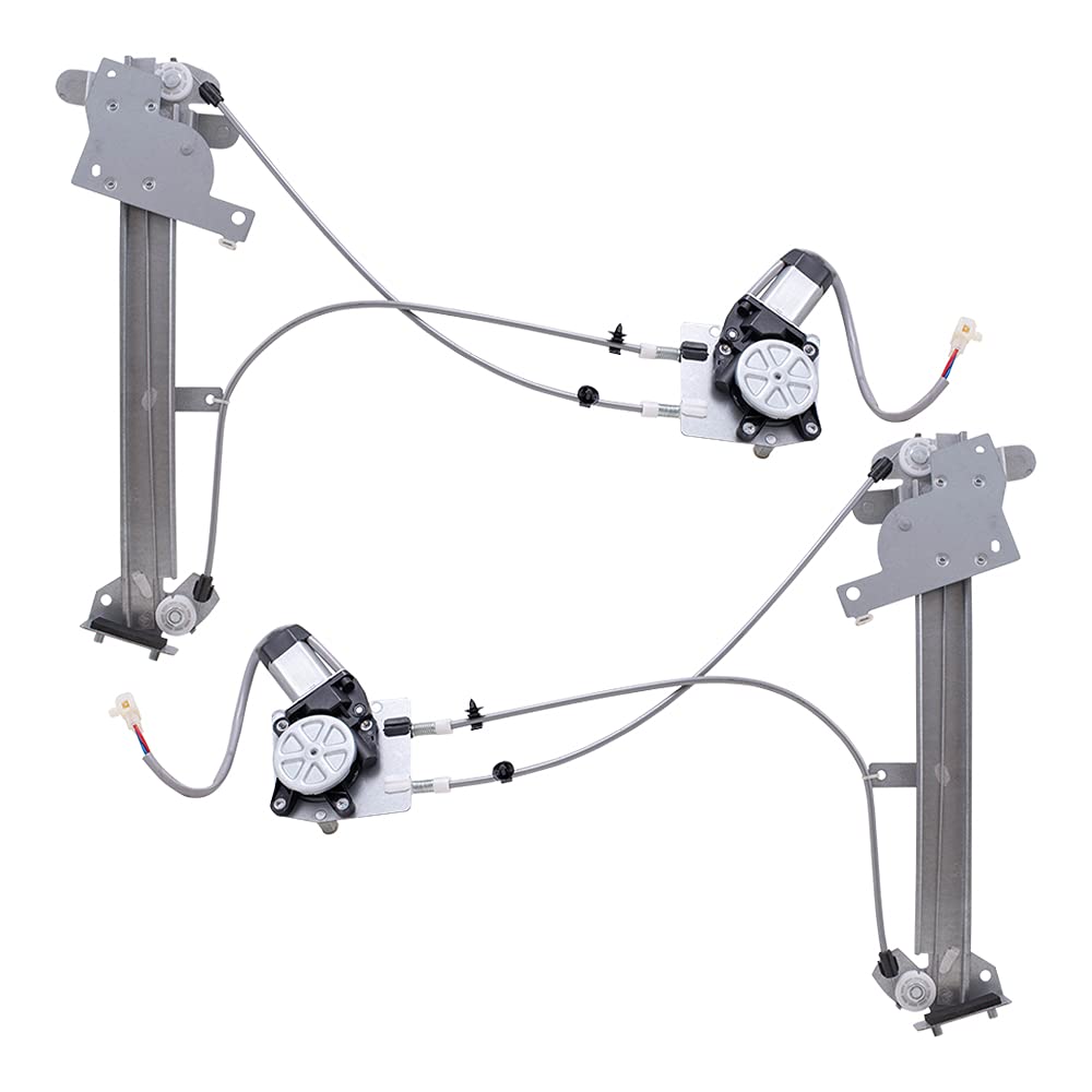 Brock Power Window Regulator with Motor Set for 1990-1997 Mazda Miata MX-5 NA Front Driver & Passenger NA0259590