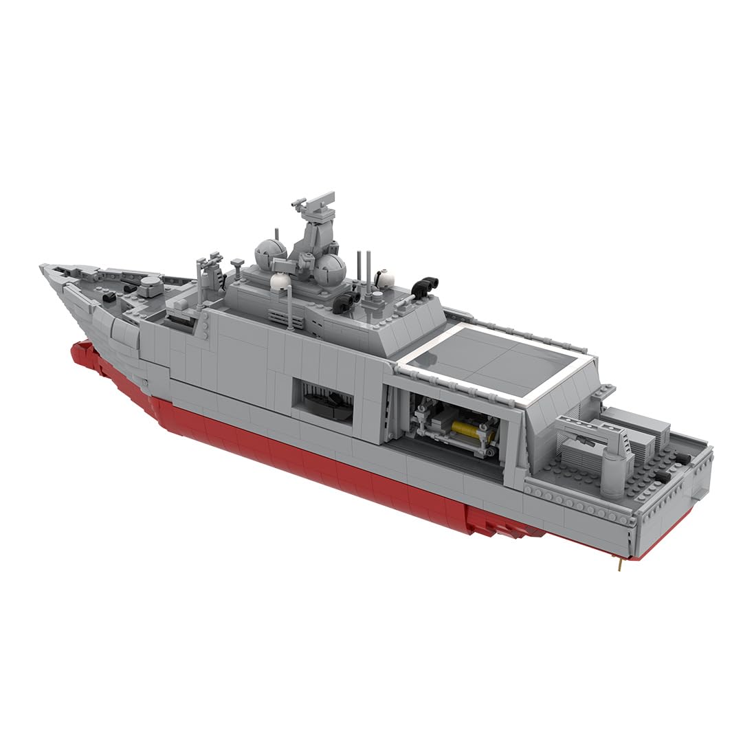 Zestaw do budowy statków wojskowych, MOC wojskowy lotniskowiec Battleship, 1918 części, statki wojenne, klocki konstrukcyjne, zabawka konstrukcyjna, prezent dla dorosłych