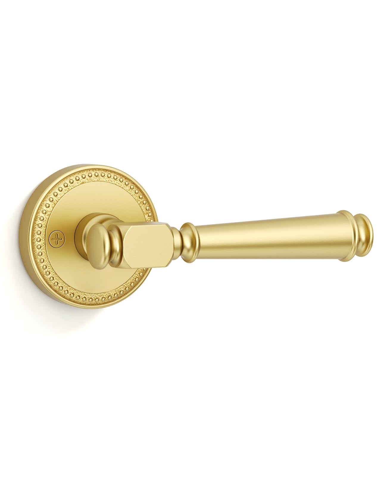 Photo 1 of Amerdeco 8 Pack Brushed Gold Passage Interior Door Handles