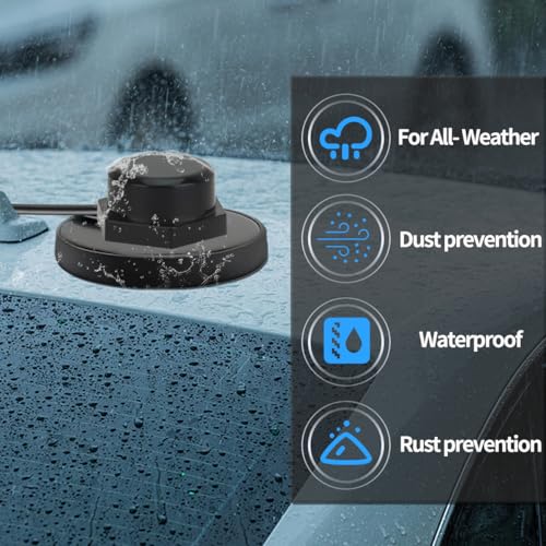 NMO Antenna Mount Cap Cover Dust Weather Rain with O Ring Seal for VHF UHF GMRS CB Mobile NMO Antennas Mount Base Cover,2 Pack - Image 2