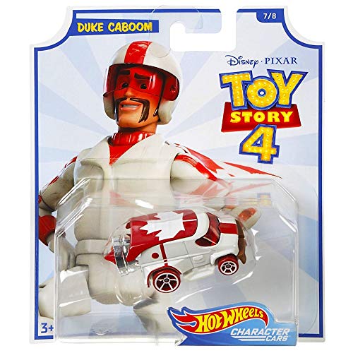 Hot Wheels Duke Caboom Toy Story 4 Character Car Diecast Car 1:64 Scale