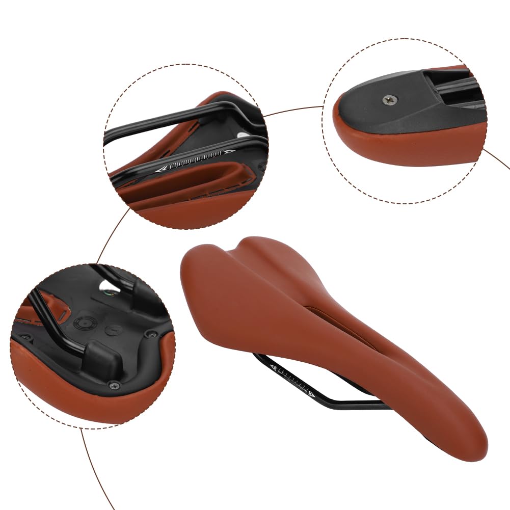 Housse de coussin de rechange universelle et étanche pour selle de vélo VTT de route - Accessoire de cyclisme spécialisé pour tous les vélos - Pour homme et femme (marron)
