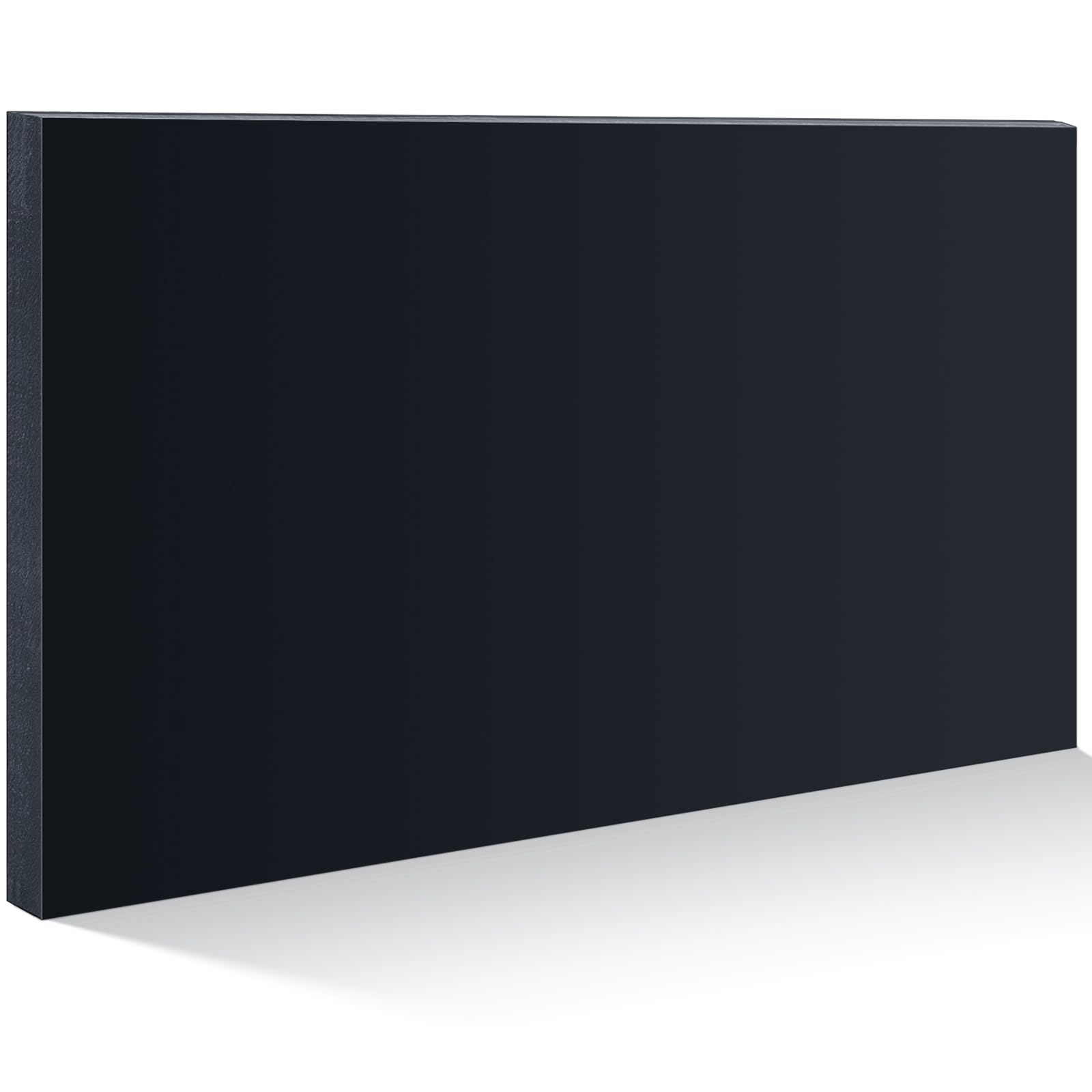 HDPE Plastic Sheet - 12x8 Inch Black -1
