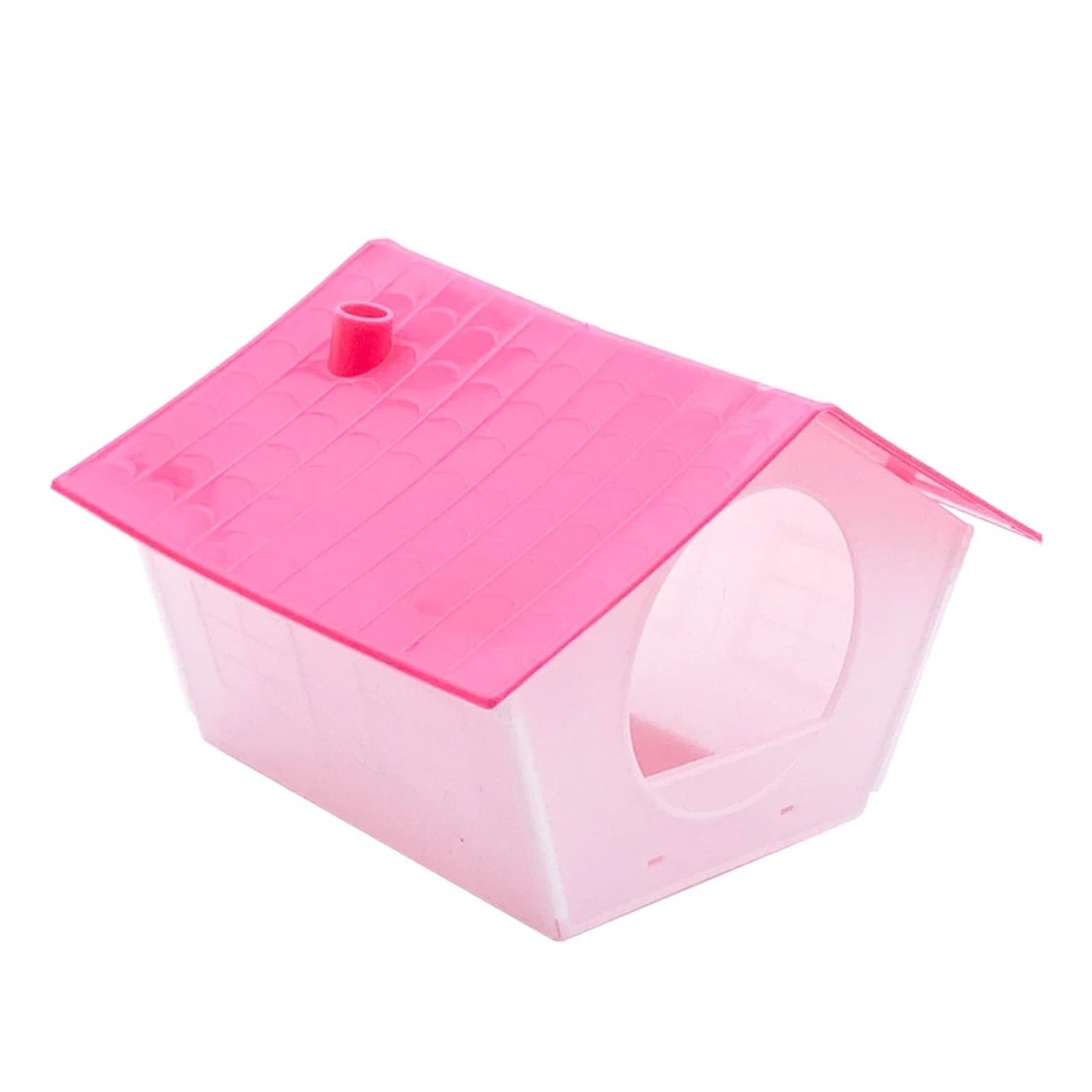 Parrot Cage House Plastic Nest Bird Cage House Parrot Parakeet Budgie Cockatiel Decorative Pet Bedroom Supplies(Pink)