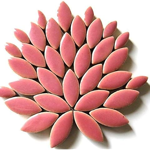 Craft Mosaic Tiles - Petal Pack - Glazed Ceramic - Dusty Rose Cover