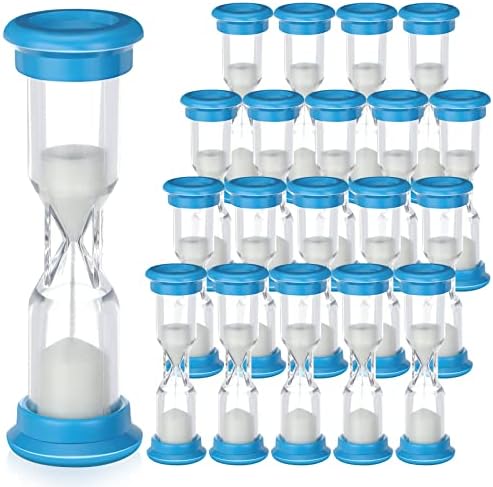 Amazon.com: 20 Pcs 1 Minute Sand Timer Hourglass Sand Timer 1 Minute ...