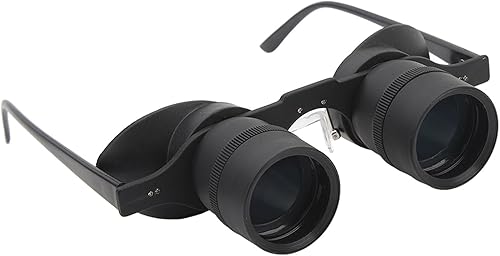 Gafas binoculares manos libres para pesca, observación de aves, gafas de ópera con zoom 10X con lente polarizada, distancia de enfoque ajustable,