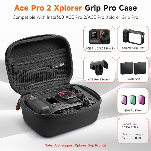 Estuche rígido para Insta360 Ace Pro 2 y Xplore Grip Pro miniatura 2