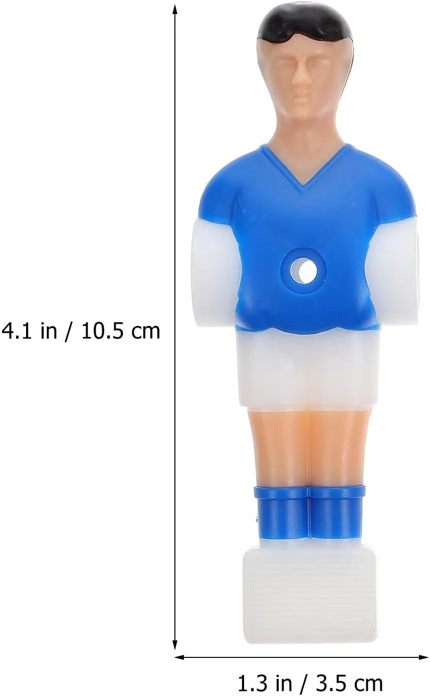 Foosball Replacement Players 22Pcs Men Replacement Players Wear Resistant Plastic Table Football Clear Color Printing Smooth Surface for Tournament Foosball