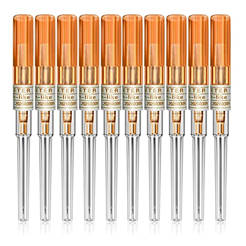 Catheter Piercing Needles - 14G Disposable Catheter Needles 10PCS Hollow Needles IV Catheter Needles Ear Nose Piercing Needles For Piercing Kit Piercing Supplies