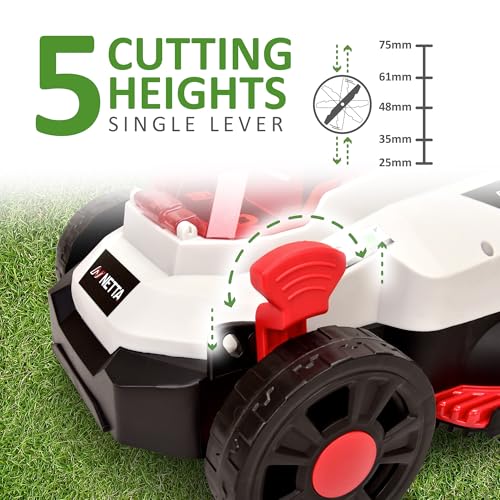 Cordless Lawnmower 20V - Brushless Motor Lawn Mower with 4.0Ah Battery & Charger - 33cm Width, 5 Heights, Mini Lawn Mower for Small Garden - Battery Operated Lawnmower - 30L Box - Image 3