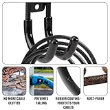 BOXOB Electric Car Charger Bracket Wall Mount, Durable Wall Charger Holder J Hook Steel Hook for IEC Car Charger Cable Retractor EV Type Charger Charging Cord Organizer Accessories - Image 4