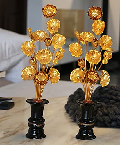 常花 仏花 常花セット お盆用品 仏具 蓮 花びん付き 花立付き 左右一対