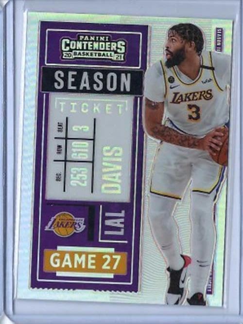 Anthony Davis 2020-21 Panini Contenders Season Ticket Variation Sp Prizm #89 - Basketball Cards