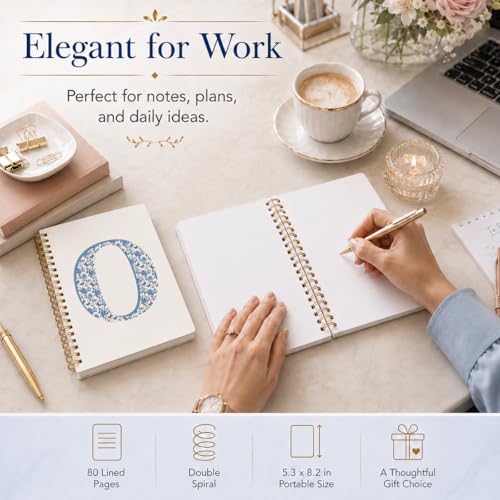 Carnet de notes avec initiale O - Ne perdez plus vos idées grâce à ce cahier fille compact - 2