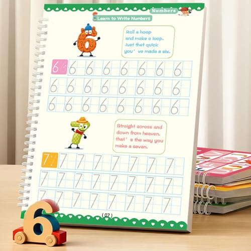 Carnet pour contrôle du crayon préscolaire et exercices de graphisme - 6