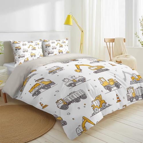 Housse de couette chantier 160x200cm microfibre avec zip pour simplifier le lit - 3