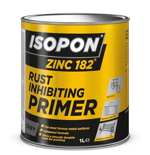 U-Pol Z182/AL Isopon Zinc 182 Revêtement antirouille, 1L, Gris