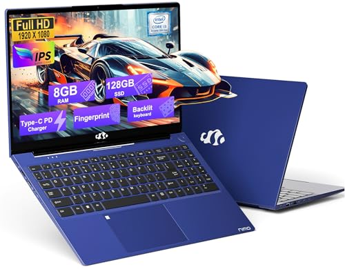 NIMO 15.6 FHD-�m�[�g�p�\�R�� Intel Core i3-1215U���ځA8GB RAM 128GB SSD �m�[�g�p�\�R��65Wh�o�b�e���[PD�^�C�vC�AWindows 11 ��l�p �w������ �o�b�N���C�g�t���L�[�{�[�h�w��