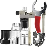 MERCB Fahrradreparaturwerkzeugsätze Mountainbike Kettenschneider/Kettenentferner/Halterungsentferner/Freilaufentferner/Kurbelabzieher entfernen