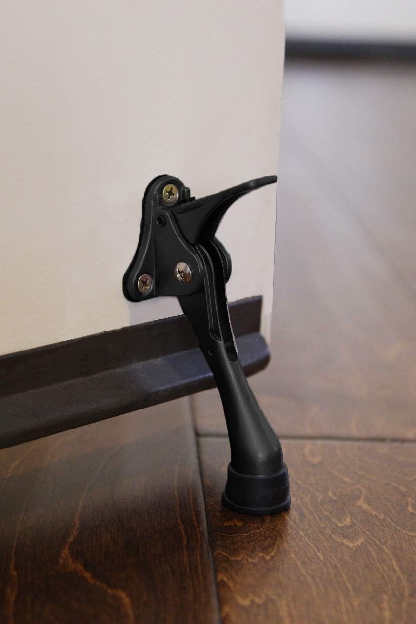 Safus Step-on Door Stop - Charcoal Black - 2pc Set