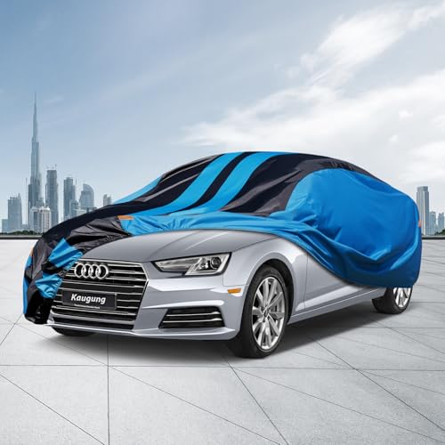 Image of Kaugung Car Cover Waterproof Custom Fit Audi A4 /S4(2007-2025), Full Exterior Cover for Automobiles Lightweight Resistant Outdoor Sun UV Rain Dust Snow Wind Protection.