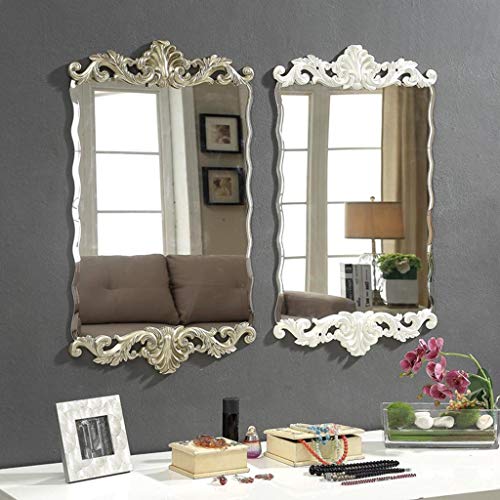 Miroir coiffeuse mural en résine rétro lavable pour chambre - 6