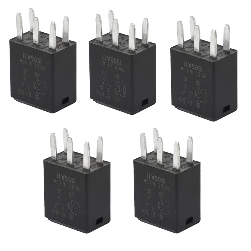 [Parti del Motore] 30 Amp Relè for SeaDoo Sea-Doo 4-Tec RXP-X RXT-X GTX Wake Spark GTI GTS BRP RXT 130 230 255 260 300 Presa Relè 278002822 [Facile da sostituire](5 Pezzi)