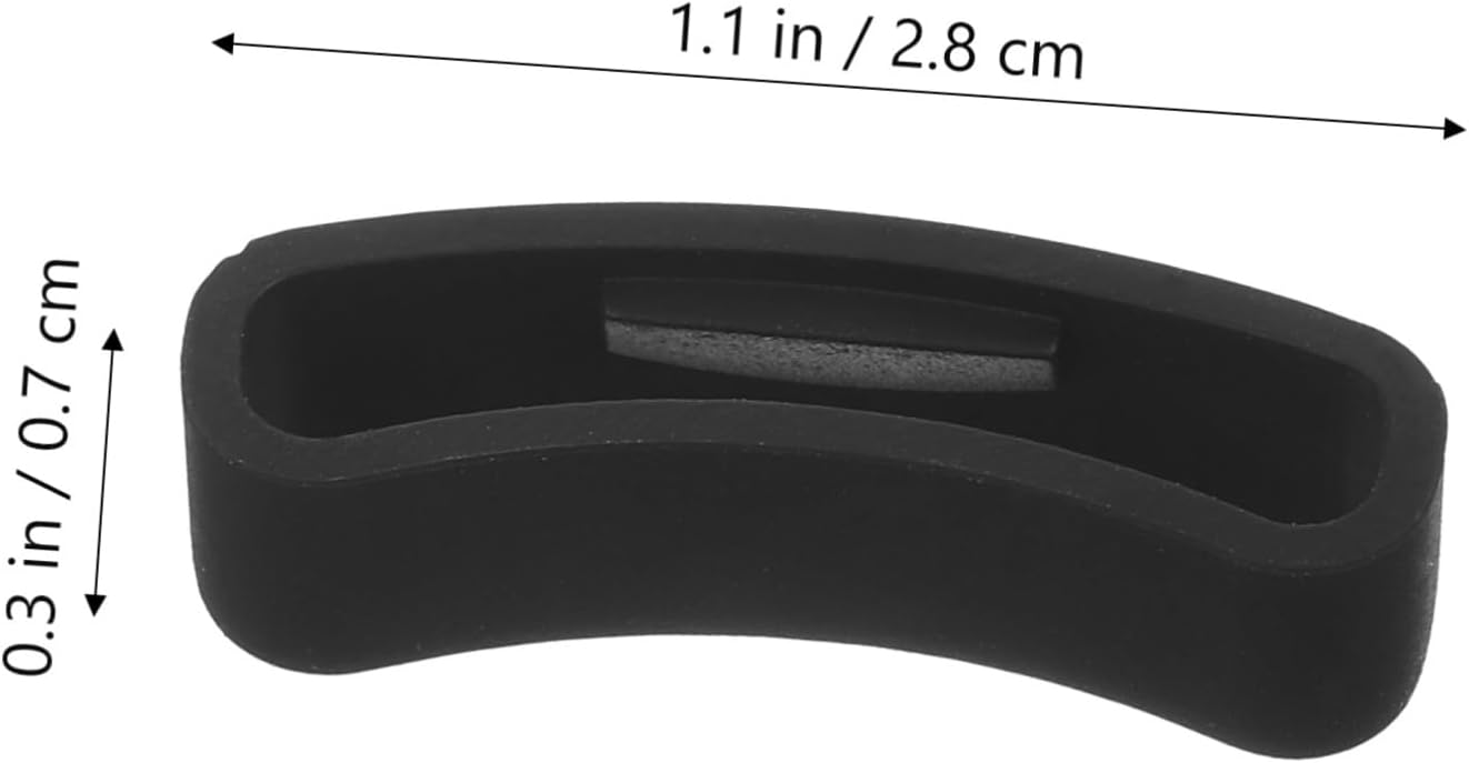 5pcs Rubber Leather Watch Band Strap Silicone Replacement Watch Bands Keeper Holder Retainer Compatible for SUUNTO
