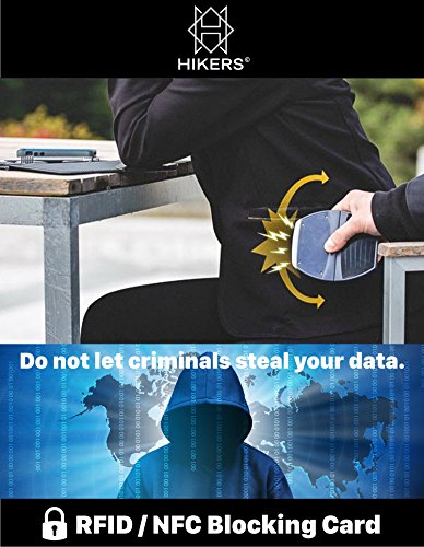 3 RFID/NFC Blocking Card - Signal Blocker, Contactless Cards Protection - 1 Card Protects Your Entire Wallet - No Fiddly Sleeves - Wallets & Clip Holders, Walletguard - Safeguard Antispying Safety - Image 3