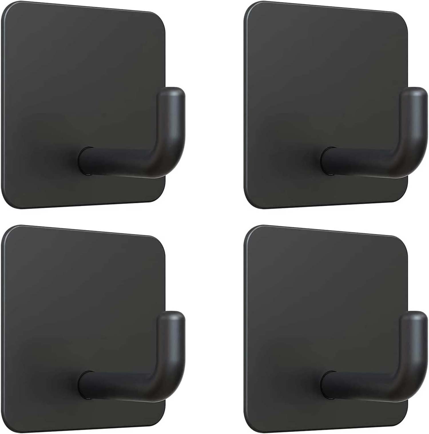 Ganchos Adhesivos Extrafuertes Transparentes - 10 Unidades, Soporte 15 Kg, Giratorios 180°, Sin Taladrar, Para Baño Y Decoración