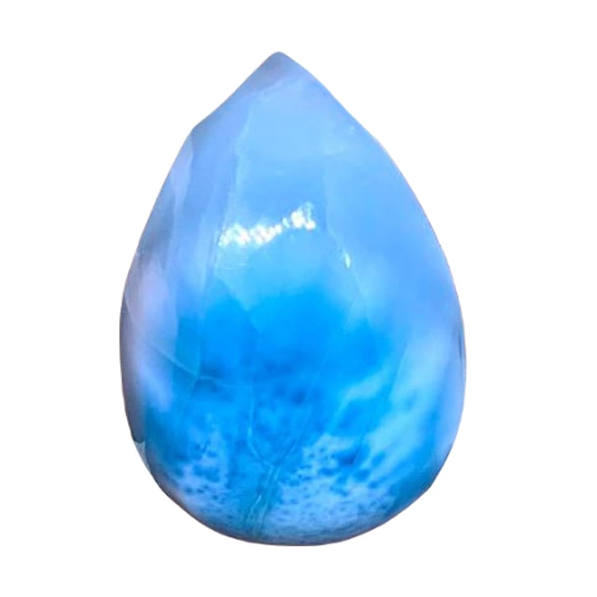 Larimar cabochon poire 25x18mm pour création de bijoux DIY