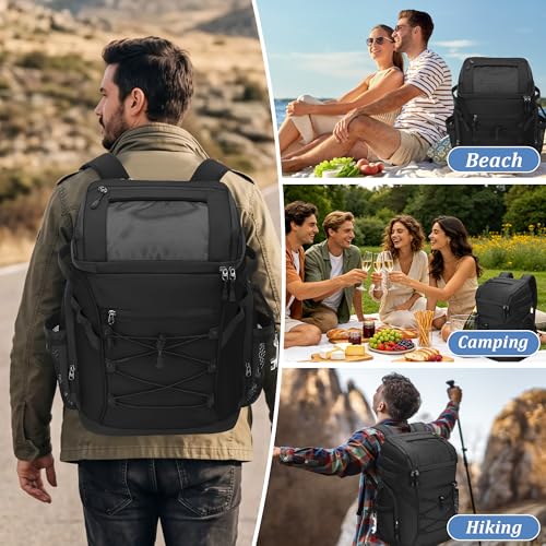 30L Large Cooler Backpack 48 Can Leakproof Waterproof Insulated - image 7