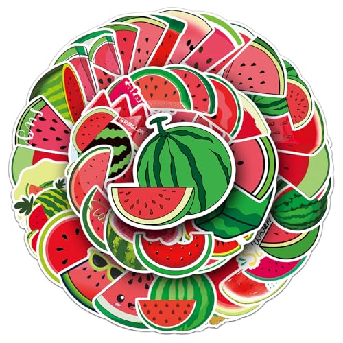 50 Pcs Fresh Watermelon Stickers, 1.96-3.15inch Cartoon...