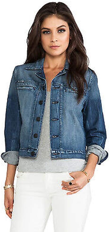True Religion Bristol Fitted Blue Jean Jacket Size