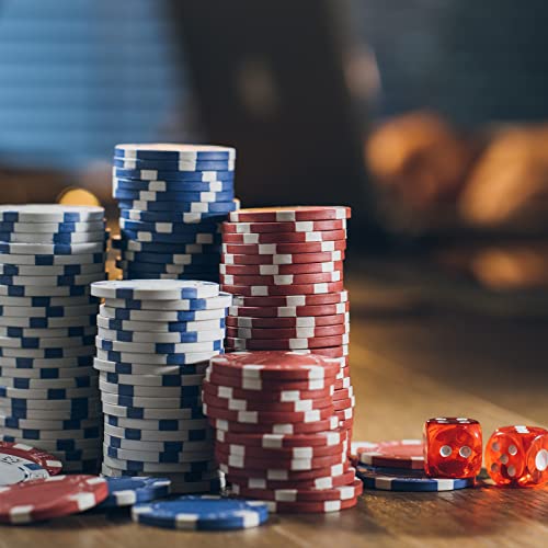 Pokerkoffer CCLIFE Pokerset mit 300 und 500 Chips für Pokerspiele