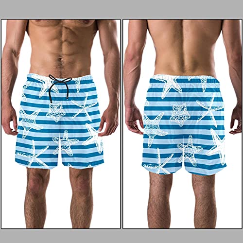 Short de bain à rayures bleues fini les irritations de frottement XL - 3