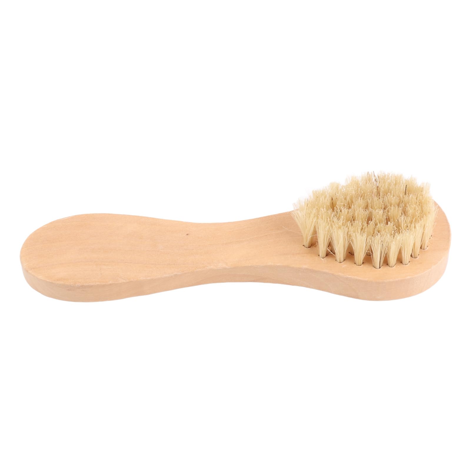 Exfoliating Facial Cleanser Brush Wooden Skin Care Tool Soft Bristle Scrubber Massage Brush for Eyebrow Neck Body Care (180 Letters) - Image 3