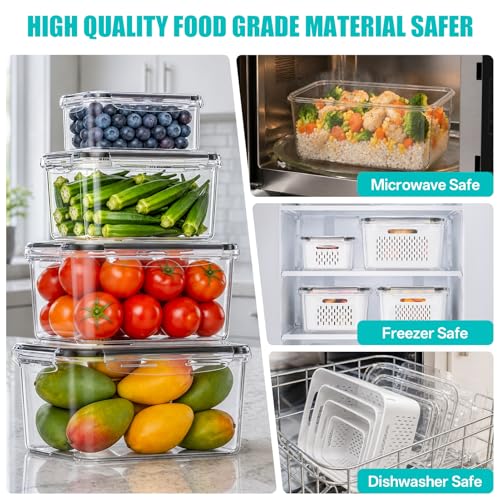 4-Pack BPA-Free Produce Containers
