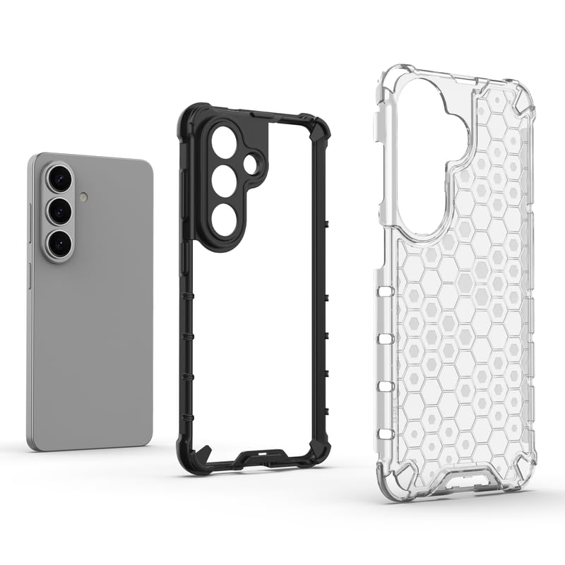 Image of Plastic Bumper Back Case Cover for Samsung Galaxy S26 5G (Transparent)