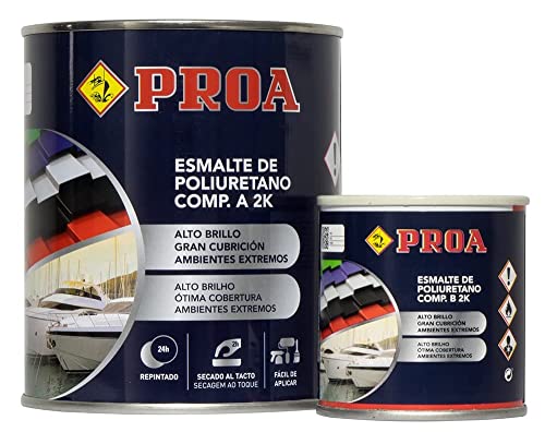 ESMALTE POLIURETANO DOS COMPONENTES BRILLANTE. Blanco. 750ML+100ML. Excelente adherencia para pintar...