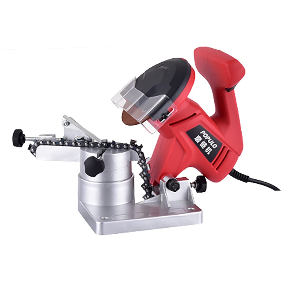Affilatrice per Lucidatrice a Catena per Motosega Elettrica 220V, Strumento di Rettifica per Sega a Catena con Lima per Denti a Catena 65W 7000Giri/min