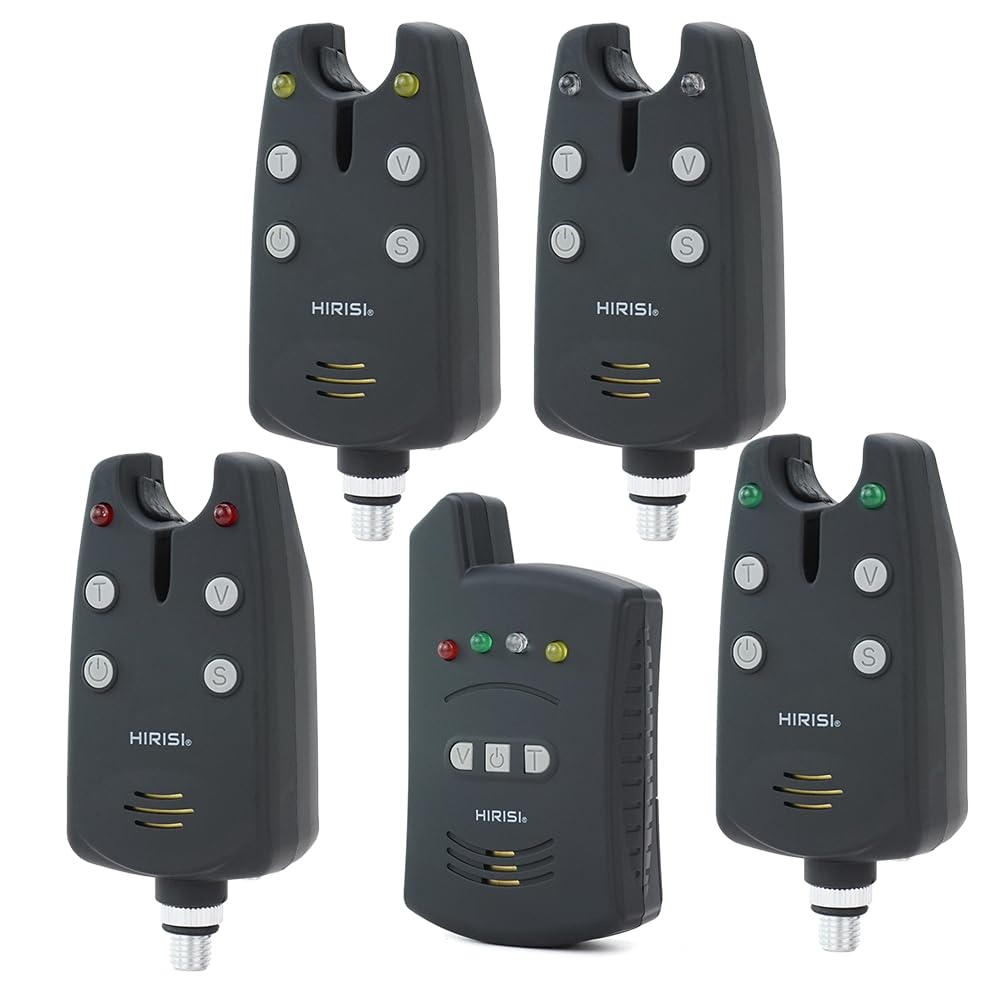 Hirisi Tackle Juego de alarma de pesca inalámbrica B1236