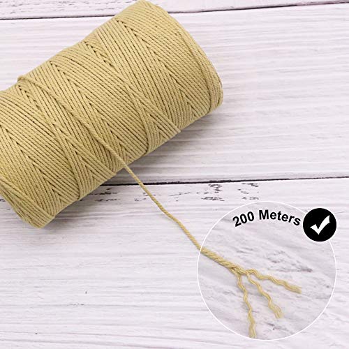 Vivifying 656 Feet Brown Bakers Twine, Food Safe Cotton