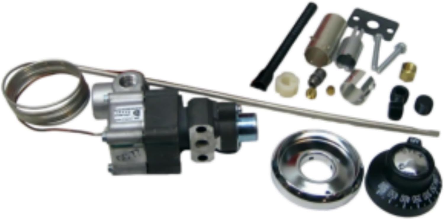 4350-127 Gas Oven Thermostat For Robertshaw Brand, 48 in Capillary, 250-500 F, 3/16 in x 11-5/8 in Steel Bulb, 1/4 in Pipe Outlet 4 Position, Replacement for numers 461210, A11113, BJWA25PBD-01-48